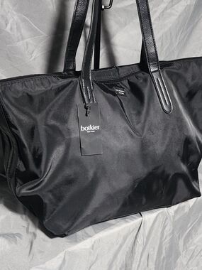 NWT Botkier New York Bond Black Nylon Tote Bag Shoulderbag Purse